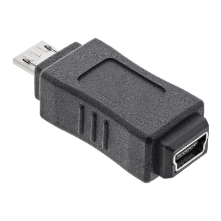 31602 - Adaptateur InLine® Micro-USB, fiche Micro-B vers prise Mini USB 5 broches