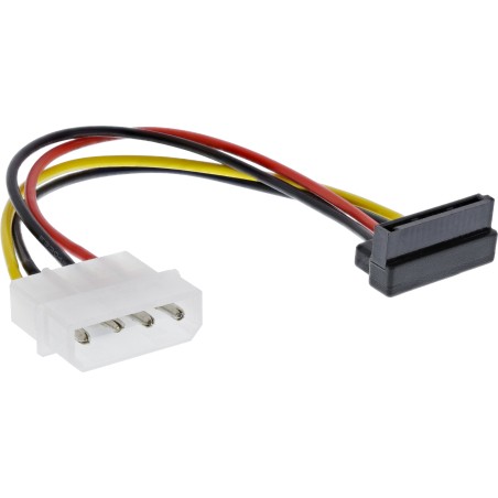 29670X - Câble adaptateur secteur InLine® SATA, 1x 13,34 cm (5,25) BU/15 broches SATA ST, dévié vers le haut.