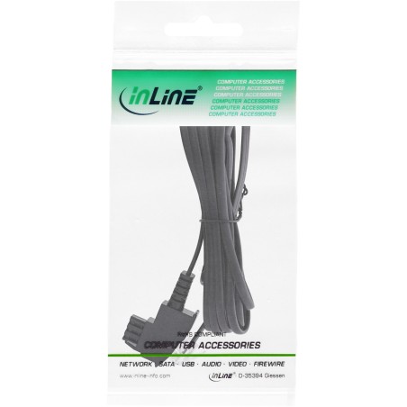 18603 - Câble InLine® TAE-F pour répartiteur DSL, TAE-F ST vers Western 6/2 DEC ST, 3 m