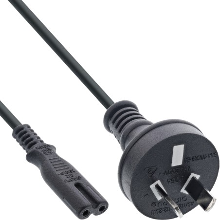 InLine? Netzkabel, Netzstecker Australien auf Euro 8 C7 Stecker, 1,8m