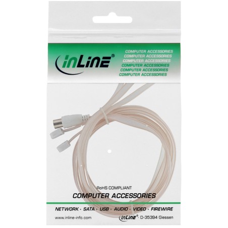 46230 - Antenne filaire InLine®, dipôle, pour VHF avec couplage IEC 75Ohm