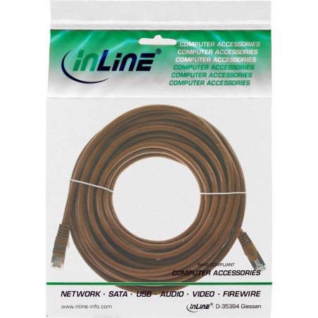 InLine? Patchkabel, SF/UTP, Cat.5e, braun, 7,5m