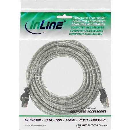 InLine? Patchkabel, SF/UTP, Cat.5e, transparent, 7,5m