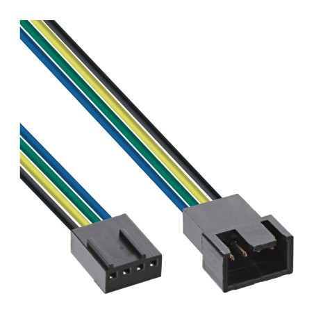 33328A - Rallonge de câble de ventilateur InLine® PWM, fiche / prise Molex 4 broches, 0,30 m