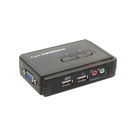 InLine? KVM Switch, 2-fach, USB, mit Audio