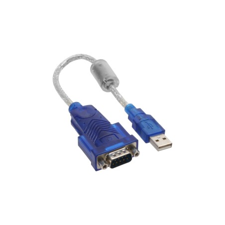 33304D - Câble adaptateur InLine® USB vers série premium, fiche A vers fiche Sub D 9 broches