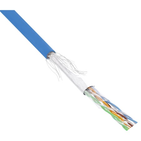 InLine? Patchkabel Cat.5e, blau, SF/UTP, AWG26, PVC, 100m