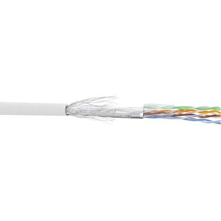 InLine? Patchkabel Cat.5e, wei?, SF/UTP, AWG26, PVC, 100m