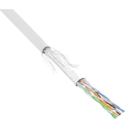 InLine? Patchkabel Cat.5e, wei?, SF/UTP, AWG26, PVC, 100m