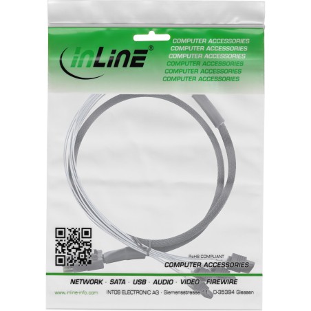 InLine? SAS Anschlusskabel, Mini-SAS SFF-8087 an 4x SATA, 1:1, OCR, 0,5m