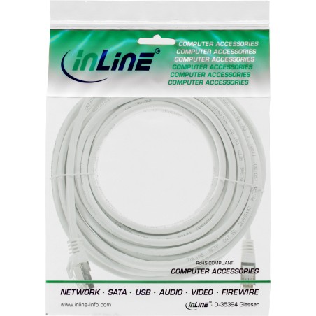 InLine? Patchkabel, SF/UTP, Cat.5e, wei?, 25m