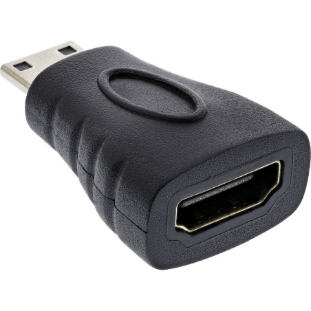 InLine? HDMI Adapter, HDMI A Buchse auf Mini HDMI C Stecker, 4K/60Hz kompatibel