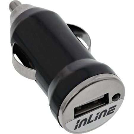 31502K - Adaptateur secteur pour chargeur de voiture USB InLine®, 12/24 V CC à 5 V CC/1 A, Mini