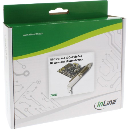 76625C - Carte d'interface InLine®, 1x parallèle 25 broches, PCIe (PCI-Express)