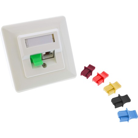 59942H - Protection anti-poussière InLine®, pour prise RJ45 verte blister de 10