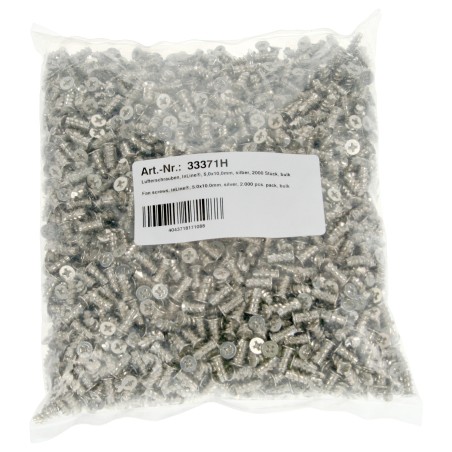 InLine? L?fterschrauben, 5,0x10,0mm, silbern, bulk 2000er Pack