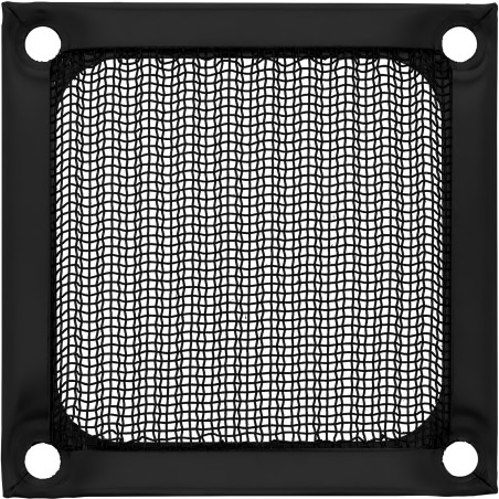 33376S - Grille de ventilateur InLine®, filtre en aluminium, 60x60 mm, noire