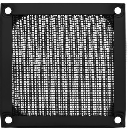 33378S - Grille de ventilateur InLine®, filtre en aluminium, 80x80 mm, noire