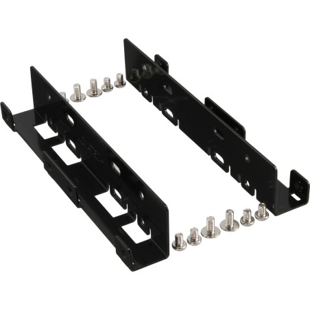 39950L - Rails de montage InLine® HDD/SSD, 2x 6,35 cm (2,5) à 8,89 cm (3,5), noirs