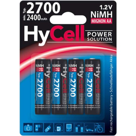 Ansmann HyCell accumulateur NiMH, Mignon (AA), 2700mAh, 4 x blister (5030682)