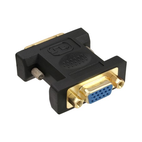 17780P - Adaptateur InLine® DVI-A, fiche analogique 125 vers prise HD 15 broches (VGA), plaqué or