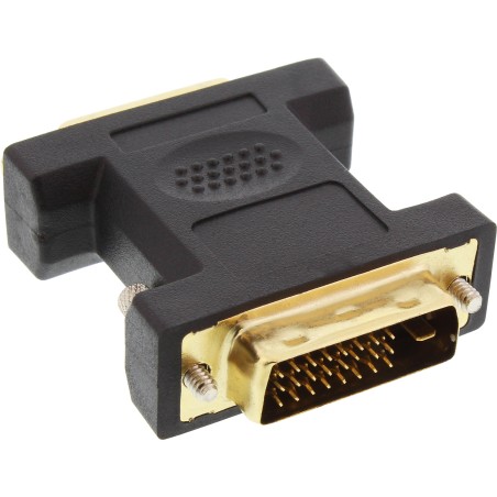 17760P - Adaptateur InLine® DVI-D, prise numérique 245 vers fiche DVI-D 241, contacts colorés