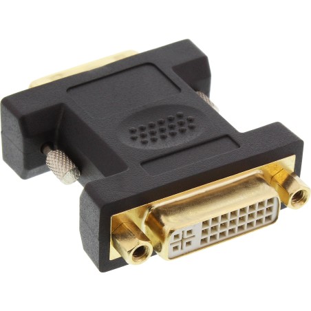 17760P - Adaptateur InLine® DVI-D, prise numérique 245 vers fiche DVI-D 241, contacts colorés