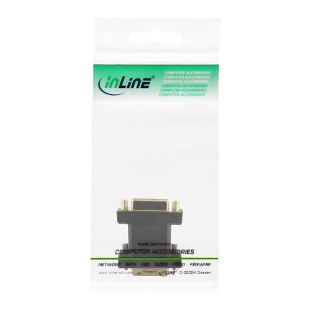 17760P - Adaptateur InLine® DVI-D, prise numérique 245 vers fiche DVI-D 241, contacts colorés