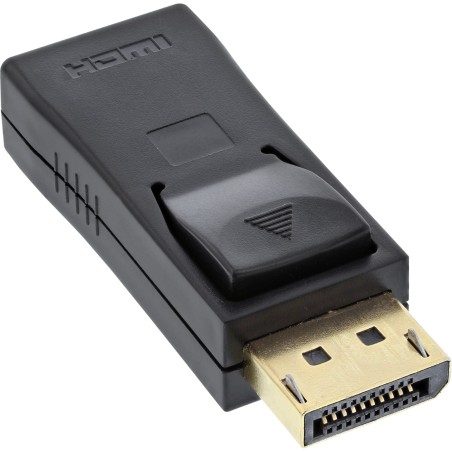 InLine? DisplayPort Adapter, DP ST auf HDMI BU, 4K2K, mit Audio, schwarz