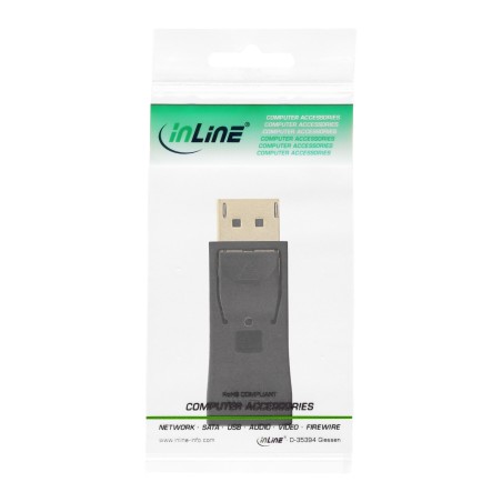 InLine? DisplayPort Adapter, DP ST auf HDMI BU, 4K2K, mit Audio, schwarz