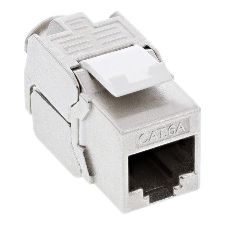 InLine? Keystone RJ45 Buchse / LSA Einsatz, SNAP-In, Cat.6a, schmale Bauform