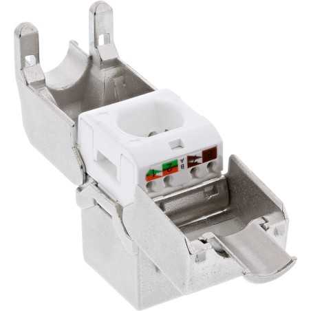 InLine? Keystone RJ45 Buchse / LSA Einsatz, SNAP-In, Cat.6a, schmale Bauform