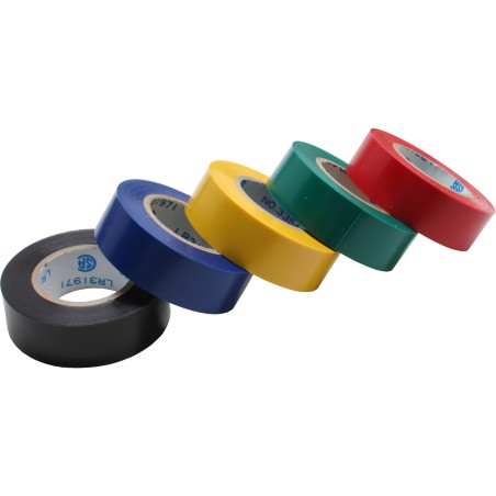 InLine? Isolierband, 5er Pack, div. Farben, 18mm, 9m