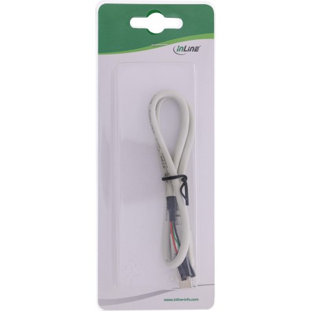 33440D - Câble de connexion InLine® USB 2.0, fiche B vers poste de connexion, 0,40 m