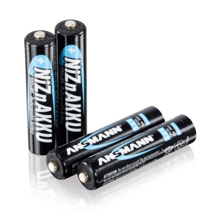 Ansmann accumulateur NiZN, Micro (AAA), 550mAh / 900mWh, 4x (1321-0001)