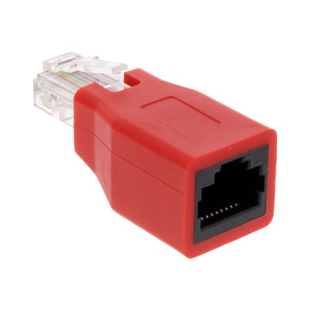 InLine? Crossover Adapter, RJ45 Buchse/Stecker, kurz