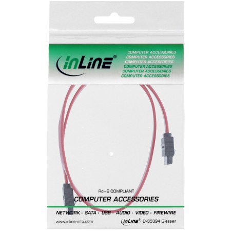 27303 - Câble InLine® SATA 6Gb/s, avec languette, 0,3 m