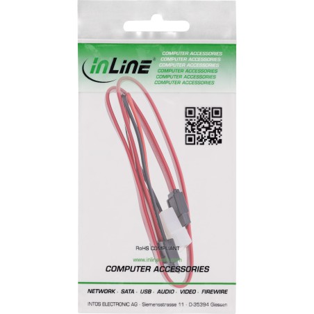 29608 - Câble InLine® Slimline SATA, Slimline SATA ST 13 broches (76) vers SATA  alimentation, 0,4 m