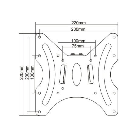 InLine? Wandhalterung f?r Flachbildschirme, 58-107cm (23-42), max. 30kg