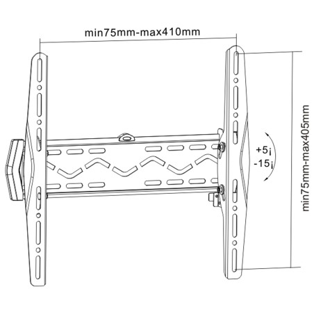 InLine? Wandhalterung f?r LCD/LED/Plasma 81-140cm (32-55), max. 50kg