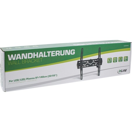 InLine? Wandhalterung f?r LCD/LED/Plasma 81-140cm (32-55), max. 50kg