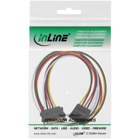 29651A - Rallonge d'alimentation InLine® interne, fiche/prise SATA, 0,30 m