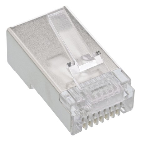 74559 - Pack de 10 connecteurs à sertir InLine® RJ45, pour câbles rigides (câbles d'installation) jusqu'à AWG24