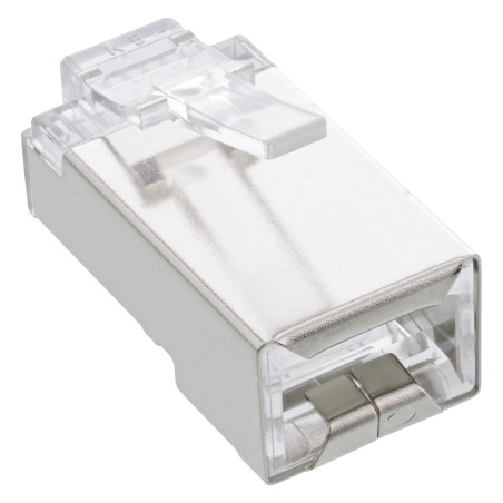 74559 - Pack de 10 connecteurs à sertir InLine® RJ45, pour câbles rigides (câbles d'installation) jusqu'à AWG24