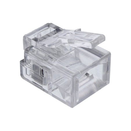 73014R - Fiche modulaire InLine® 6P4C RJ11 à sertir sur câble rond, paquet de 10