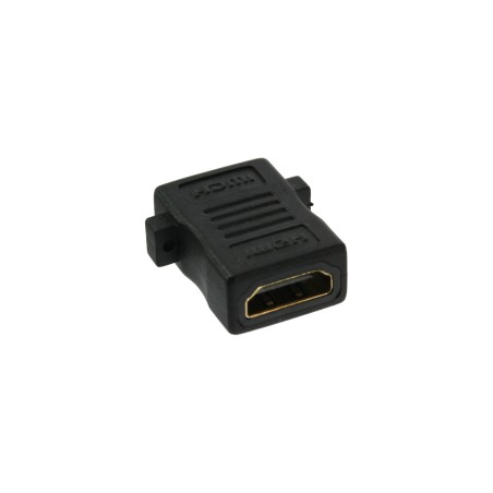 InLine? HDMI Adapter zum Einbau, HDMI A Buchse/Buchse, vergoldete Kontakte, 4K2K