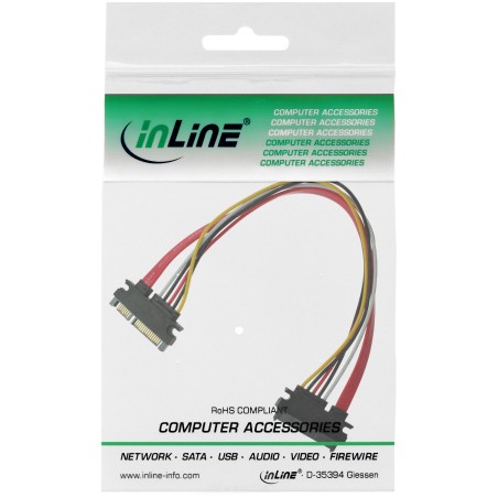 29652A - InLine® SATAextension d'alimentation int., SATA 6Gb/s  alimentation, fiche/prise, 0,30 m