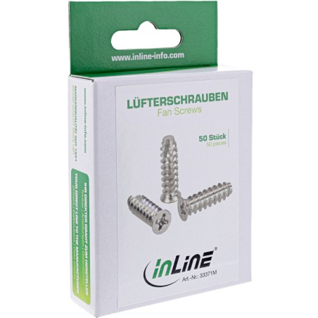 InLine? L?fterschrauben, 5x16mm, silbern 50er Pack