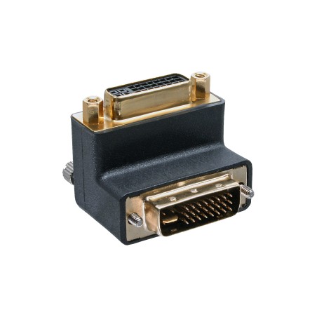 InLine? DVI-I Adapter, 90? gewinkelt, digitalanalog 245 Stecker / Buchse