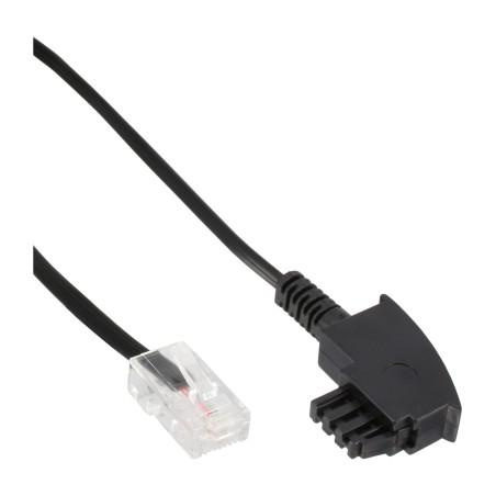 InLine? TAE-F Kabel f?r DSL-Router, TAE-F Stecker an RJ45 8P2C, 2m